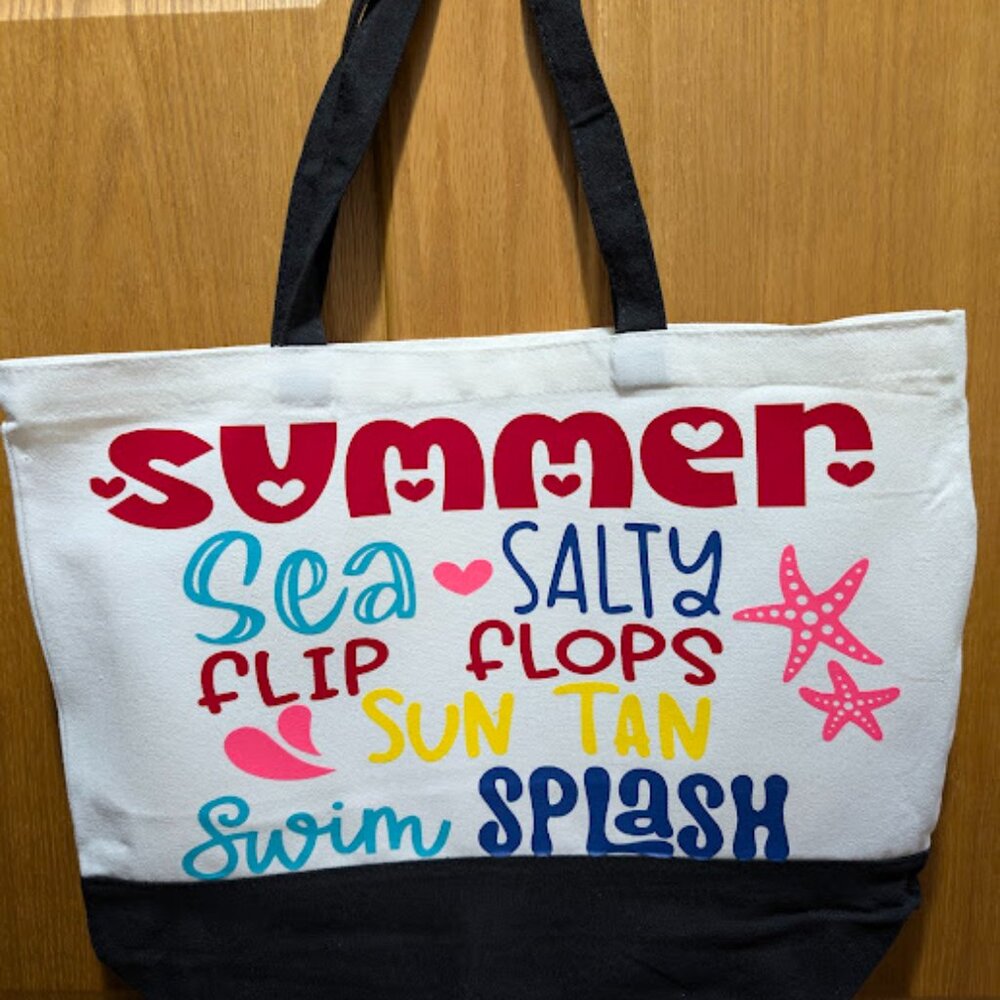 Beach Bag Tote, Handmade, Large Tote, Bag, Mothers Day Gift, Beach Bag